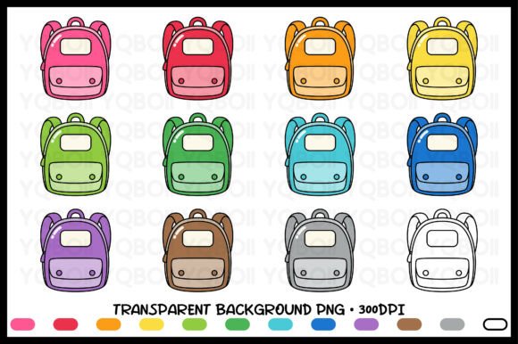 Download Colorful Backpack Clipart - Premium Resources