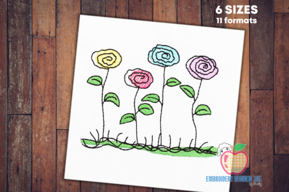 Download Abstract Flowers Quick Stitch - Quick stitch Collection