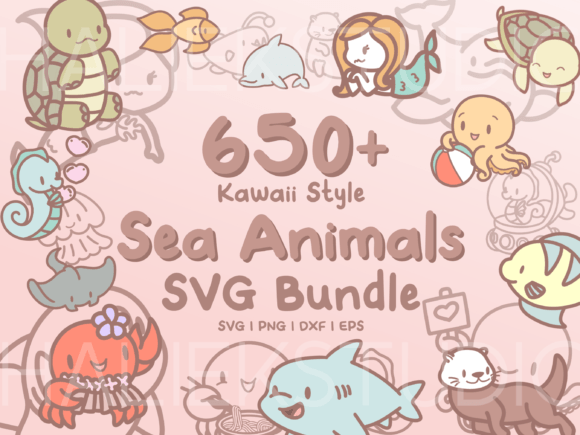Download 650+ Sea Animals SVG Illustrations - Sea animals svg Collection