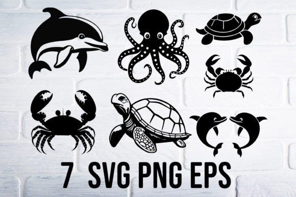 Download Sea Animals Svg Png Clipart - Sea animals svg Collection