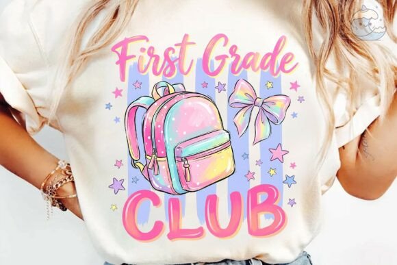 Download First Grade Club Backpack PNG Sublimatio - Premium Bundle