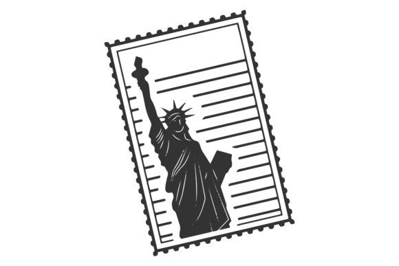 Download Us Liberty Statue Label. Travel Tourist - Label Collection
