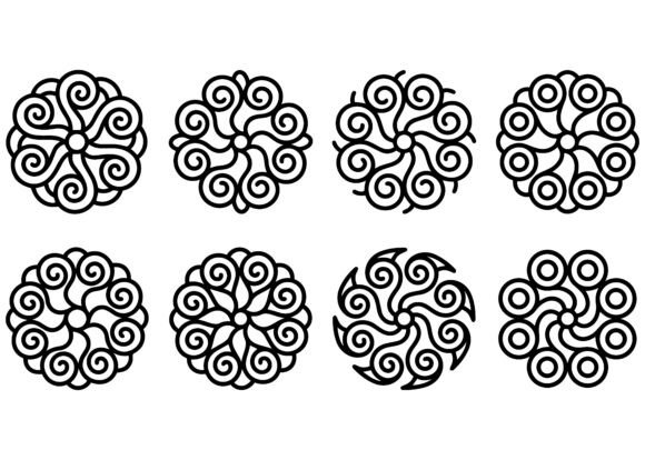 Download Spiral Mandala Ornaments - Spiral Collection
